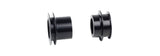 Bontrager DT240 15mm axle end cap kit in black for 100mm OLD front and rear bicycle hubs, component replacement part
