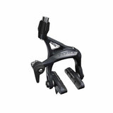 SRAM Force D1 road bike brake caliper with SwissStop pads and 28c tire clearance, component for high-performance cycling.