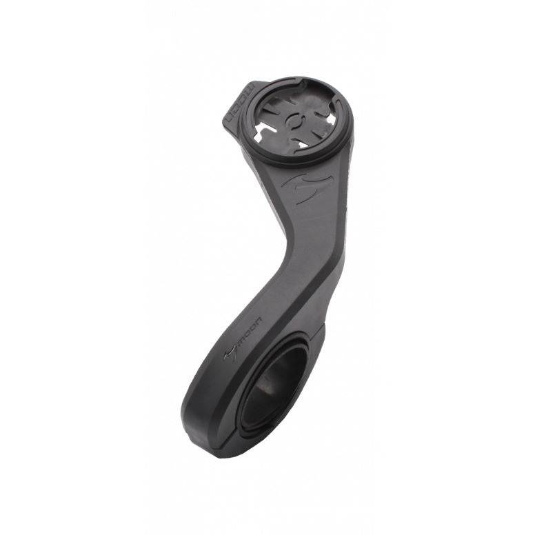 Moon Sport RB-36 handlebar centre mount for Canopus and Rigel bike lights, shown attached to a bicycle handlebar.