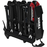 Thule Epos 3-Bike Towball Carrier with 13-pin connector showing secure bike transport accessories and sturdy mounting hardware.