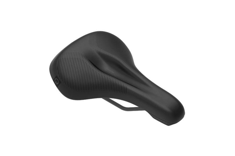 Ergon ST Core Evo men's ergonomic touring and e-bike saddle with comfortable design and supportive seat structure.