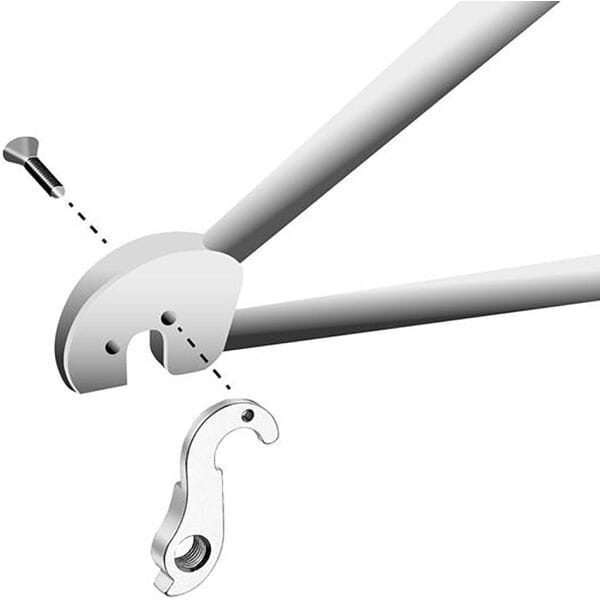 Durable M Part gear hanger for bikes, replacement derailleur hanger compatible with various bike brands, shown in the image.