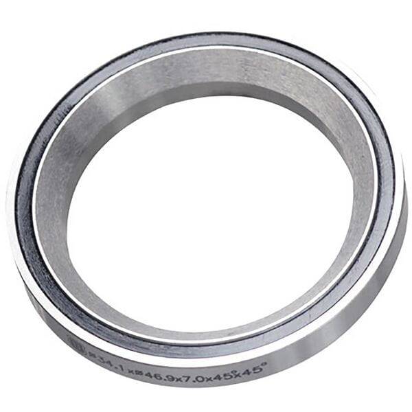 M Part headset bearing for bikes, 34.1x46.9x7mm, 45°/45° angle, helps ensure smooth steering and component performance.