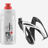 Elite CEO Jet Youth Bike Bottle Kit with cage, 66mm 350ml red hydration accessories for cycling.