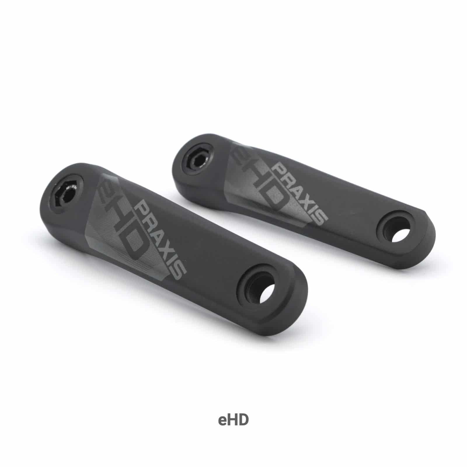 Praxis Works eCrank set for Bosch Performance Line e-bike, ISIS fit, HD alloy cranks with components visible in the image.