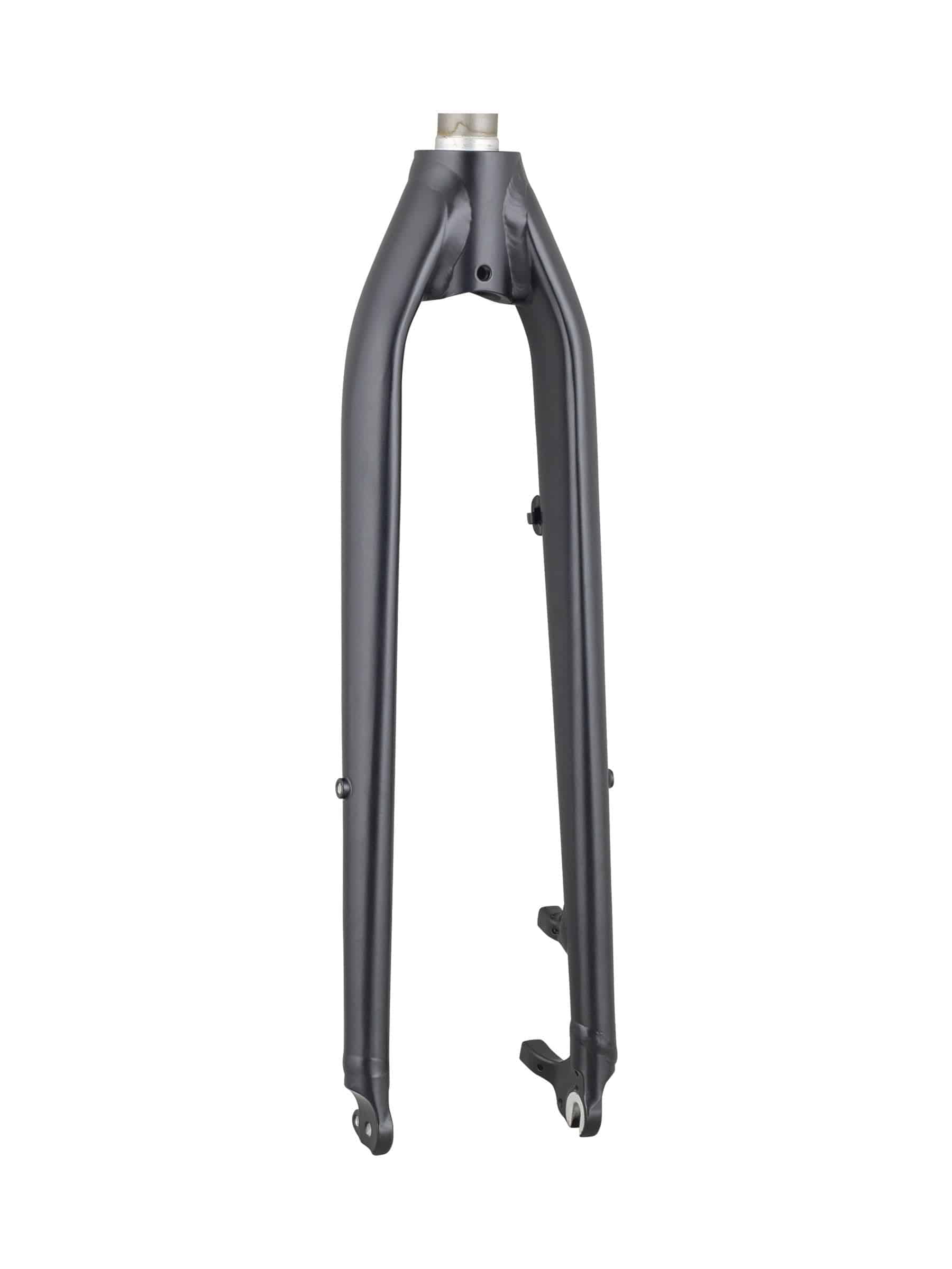 Trek Verve+ 3 disc fork in teal, replacement rigid steering component for road bikes, showing the fork's design and color.