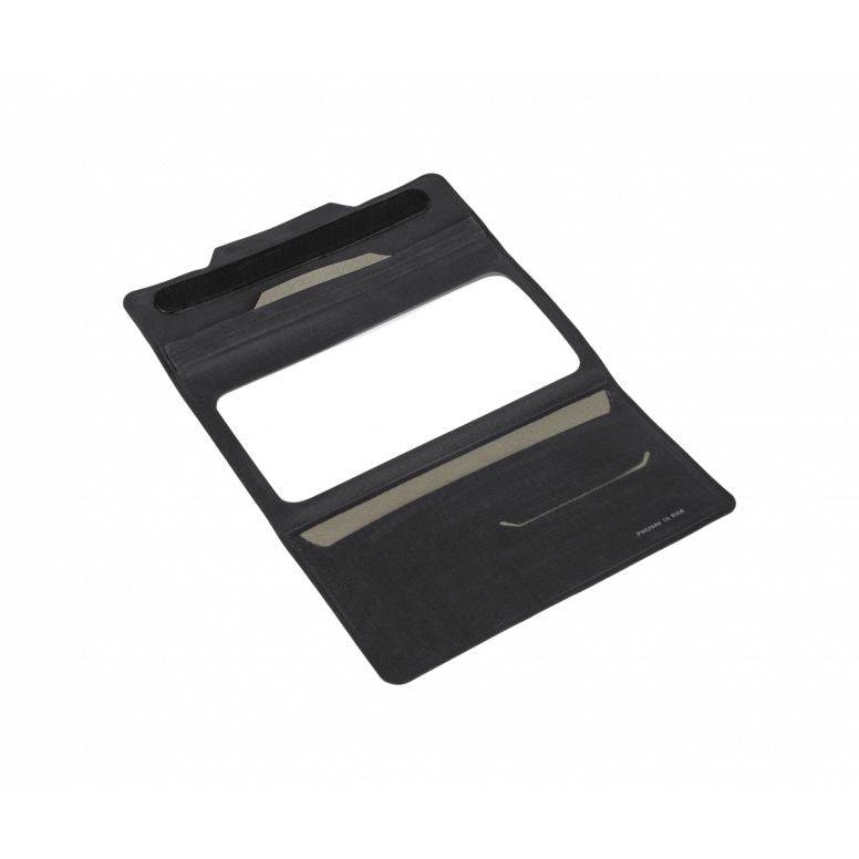 Topeak Drywallet Large Waterproof Phone Wallet in black with IPX5 protection, designed for cycling accessories.