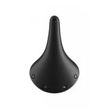 Brooks C19 Cambium black all-weather bike saddle with steel rails, 184mm length, designed for comfortable cycling.