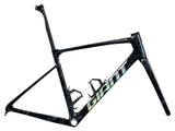 Giant Defy Advanced SL-FF road bike frameset for endurance and racing, featuring lightweight carbon components and sleek design.