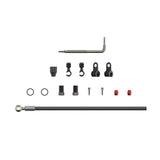 SRAM hydraulic disc brake hose kit in silver with banjo fittings, 2000mm length, designed for mountain bike components.