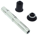 Black Bontrager Race Lite 130mm OLD rear axle kit for bike hubs, designed for durable bike component replacement.