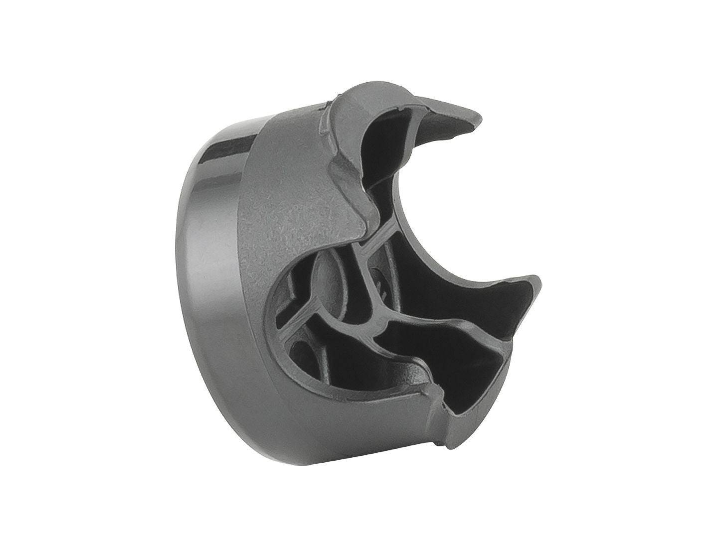 Black Trek Supercaliber IsoStrut aft oil plug for suspension seal replacement, designed for Trek 2024 Supercaliber bike components.