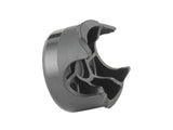 Black Trek Supercaliber IsoStrut aft oil plug for suspension seal replacement, designed for Trek 2024 Supercaliber bike components.