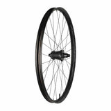 Race Face Turbine R 35mm alloy MTB wheels with Vault hub, tubeless-ready design, showcasing the sleek rim and hub details.