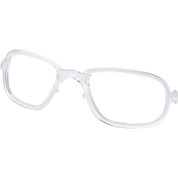 Madison Eyewear prescription lens inserts and accessories for cycling glasses, shown with spare lenses and mounting parts.