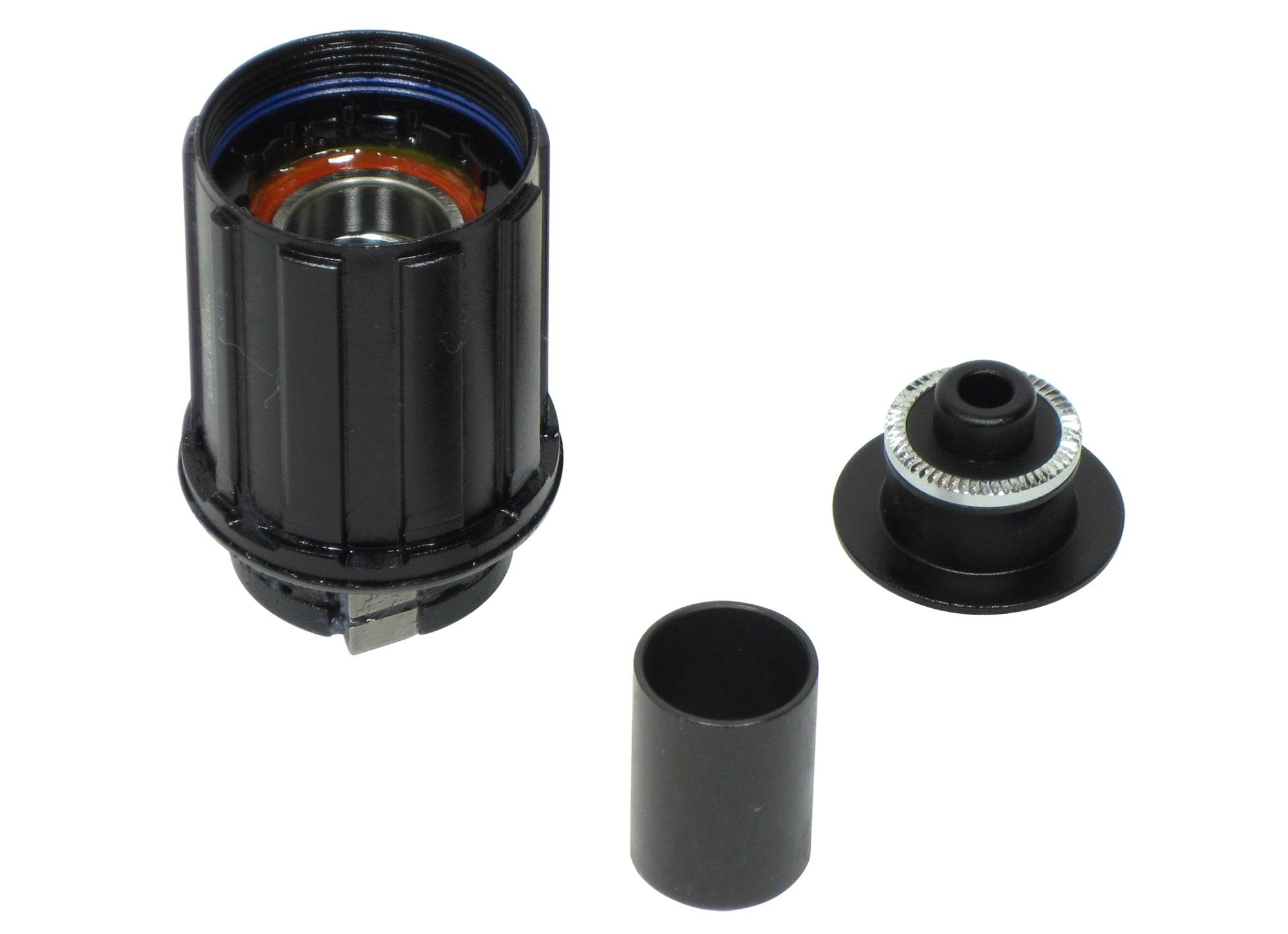 Bontrager Race Lite 11-speed freehub body in black for 130mm old hub, compatible with 11-speed cassettes on bike components.