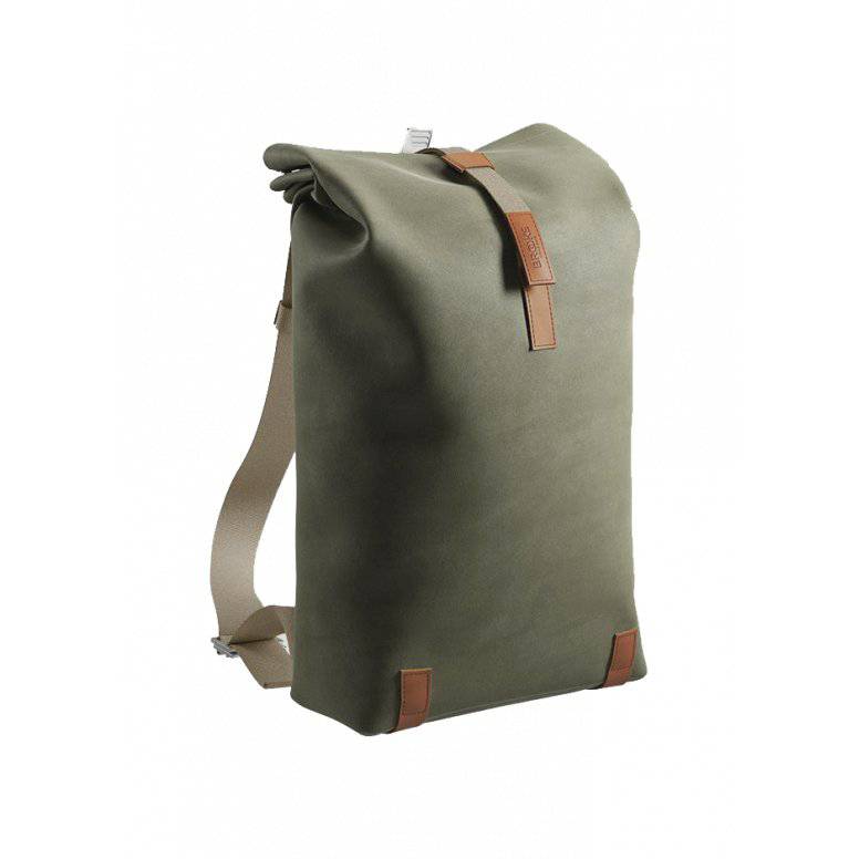 Brooks Pickwick roll-top backpack with laptop sleeve, urban cycling and commuting accessories, black waterproof design with adjustable straps