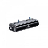 Crankbrothers TT17 SOS twin tube bike tool kit with CO2 storage in black and silver, suitable for bike repairs and maintenance.