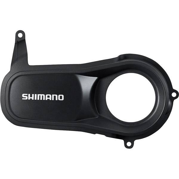 Shimano STEPS SM-DUE50 trekking drive unit cover with screws, genuine replacement component for e-bike motor system.