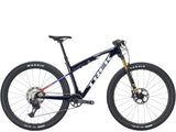 Trek Supercaliber SLR 9.8 XT Di2 Gen 2 mountain bike with IsoStrut suspension, featuring lightweight frame and advanced gear system.