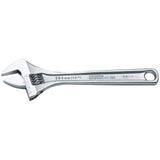 UNIOR adjustable wrench with clear scale, durable workshop tool, ISO 6787 compliant for precision grip and versatile use