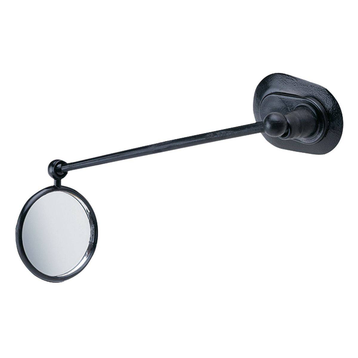 Blackburn helmet mirror attached to a helmet, compact and adjustable rearview safety mirror for helmets and cycling accessories.