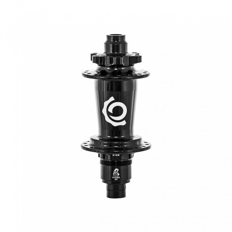 Crankbrothers I9 Hydra rear DH hub in black with 157mm boost spacing, XD freehub, 32 spokes, component for mountain bikes