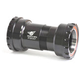Wheels Manufacturing PF30 outboard angular contact bearings for 30mm cranksets, showing close-up of bearing components