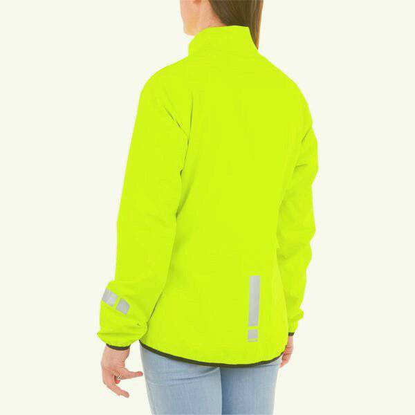 HUMP Women's waterproof cycling jacket with reflective details and packable design, suitable for outdoor biking in wet weather.
