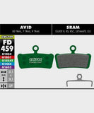 Galfer Team disc brake pads for downhill, enduro, and e-MTB racing bike components with high-performance braking capability.