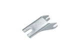 Silver Topeak Spare Centre Clip for Roadie Rack, a replacement accessory for secure mounting on bike racks.