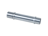 Bontrager DT240 Silver 100mm OLD front or rear hub axle component showing the sleek metal design and branding on the axle