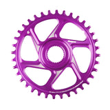Hope R22 E-Bike spiderless retainer ring for Bosch Gen 4 systems, chain retention component in purple, designed for e-bike drivetrain.