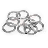 Wheels Manufacturing 24mm ID wave washer for PF30 and BB30 bottom bracket adjustment, metal component for bike maintenance.