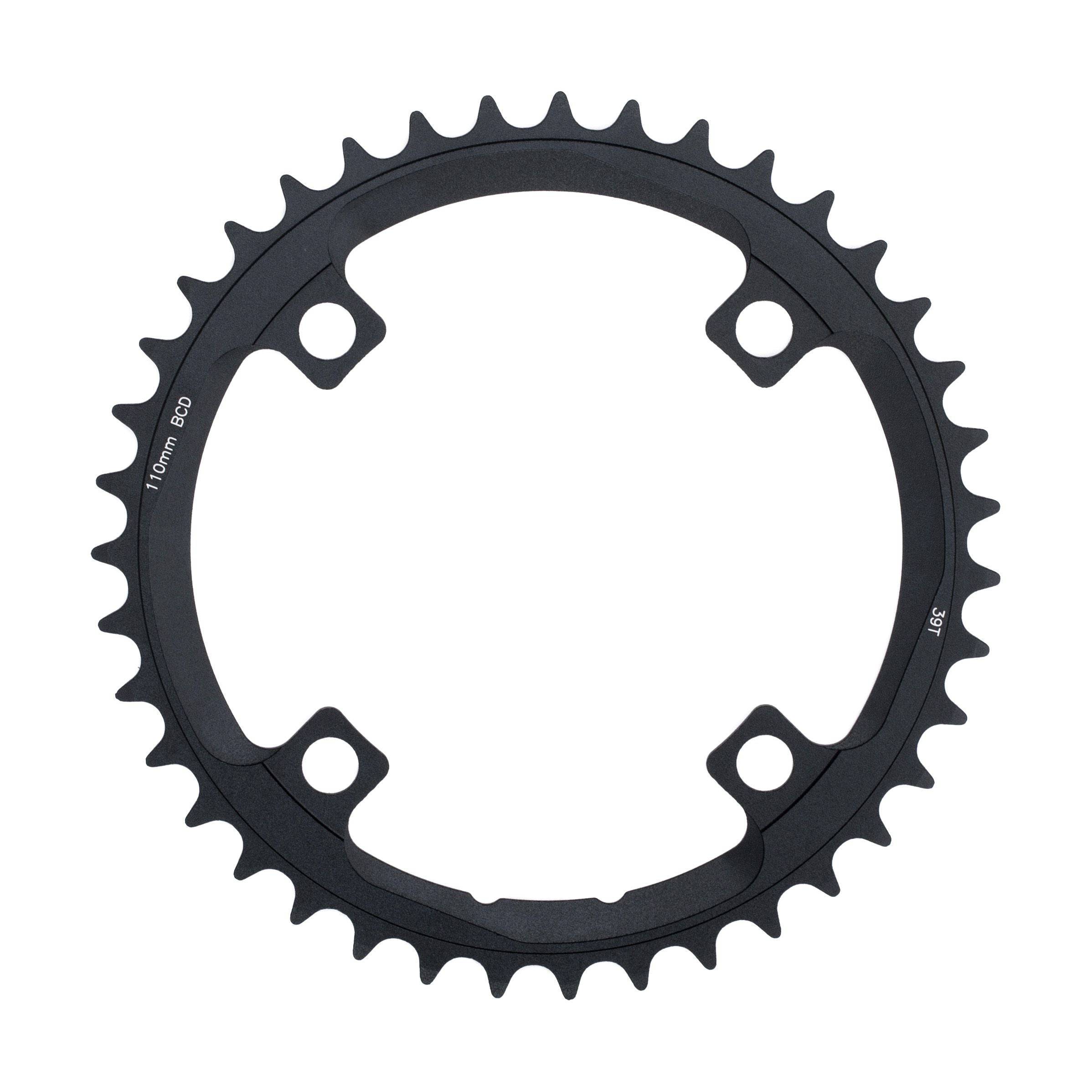 FSA Powerbox Carbon Road Chainring (2x11, 110x39T, Black, 4h) | Swinnerton Cycles