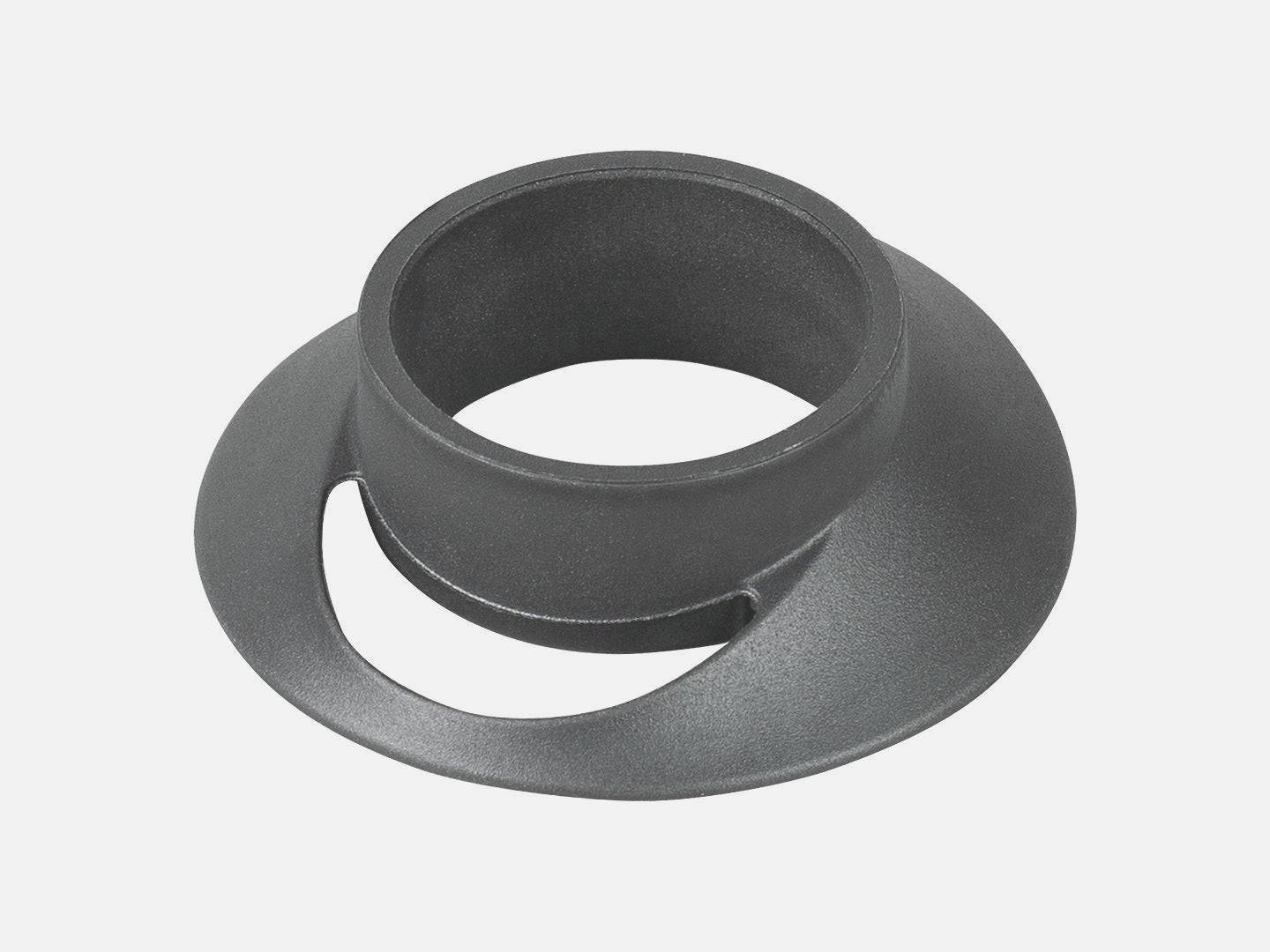 Trek Domane MKIV standard black headset top cap for head tube, bike component for road bike assembly.