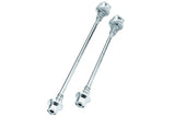 Black System EX security skewers for quick-release bike hubs with 5mm Allen key bolt, designed for bicycle component security