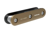 Topeak Hex Combo multitool with Allen keys and key ring, black compact workshop repair tool for bike maintenance.
