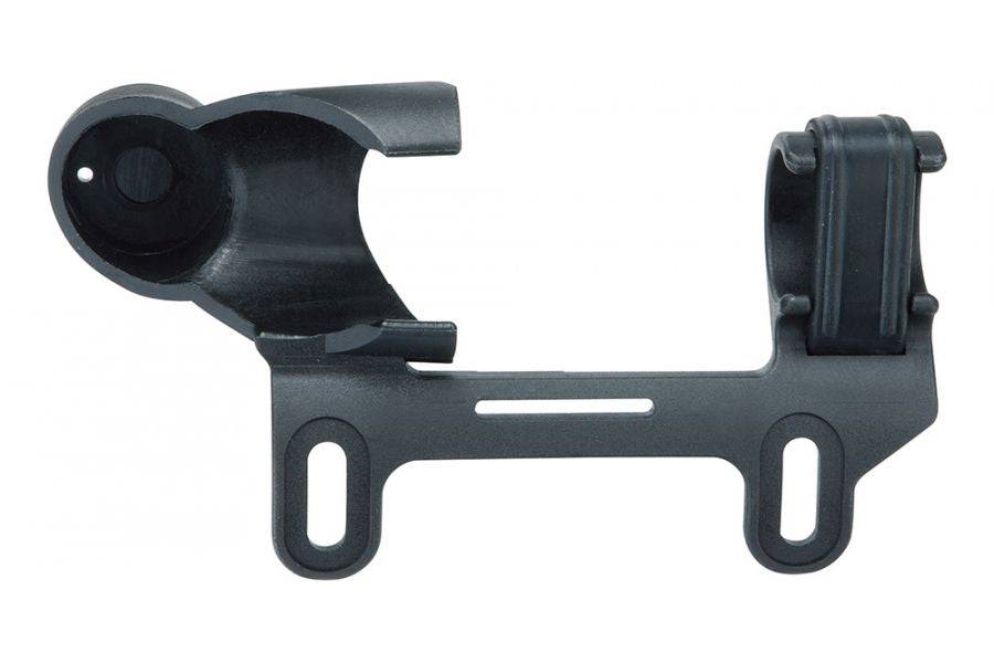 Topeak Mini Master Blaster DX pump bracket mount, black durable bike accessory holder for secure attachment to bike frame.