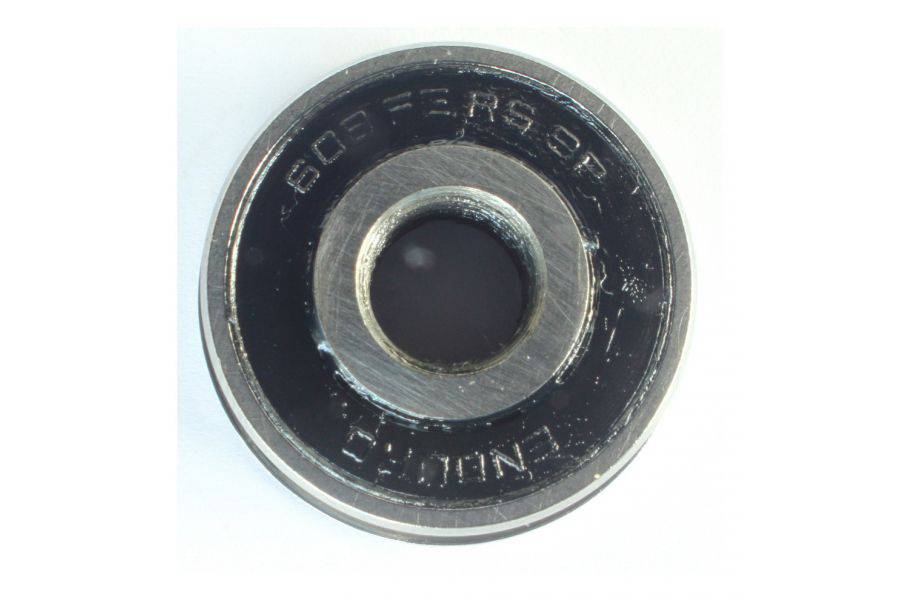 Enduro Bearings 608 FE 2RS SP ABEC 3 cycling bearing with 7/8mm inner, 22/24mm outer, 8mm width, close-up view of bearing components.