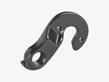 Trek Hyena Gen 2 rear derailleur hanger bolt-on in black, rear drive side component for mountain bikes, 144.4mm length.