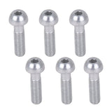 Thomson black replacement stem bolts, 6-pack, bike stem hardware components for secure bike assembly.
