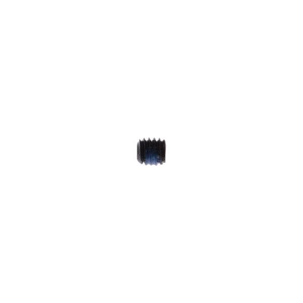 Black Fox M4 x 7mm x 4mm flat point Torx screw for bike components, featuring a patchlock design.
