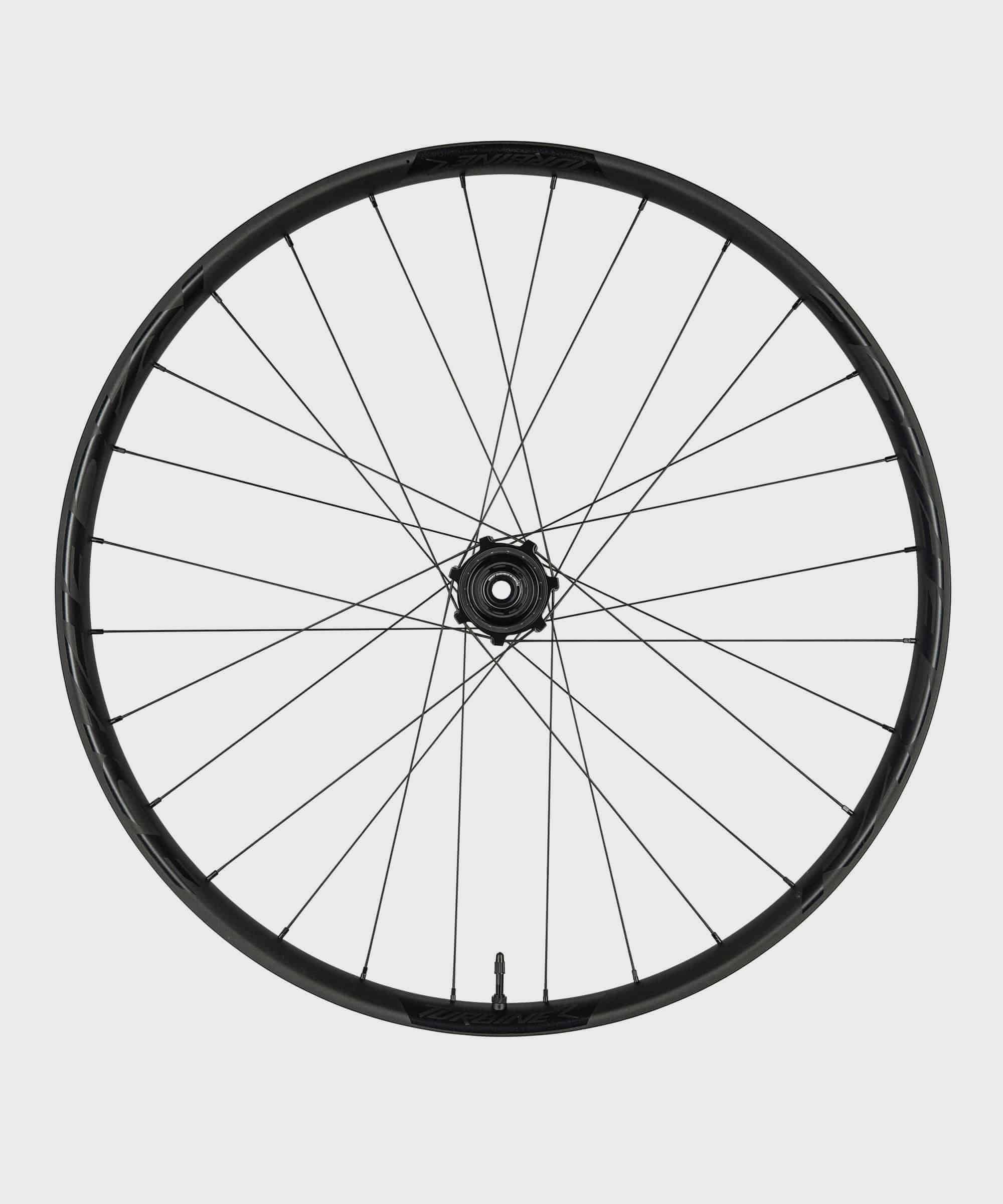 Race Face Turbine 30mm mountain bike wheels with Anvil Edge technology, durable components for off-road cycling.