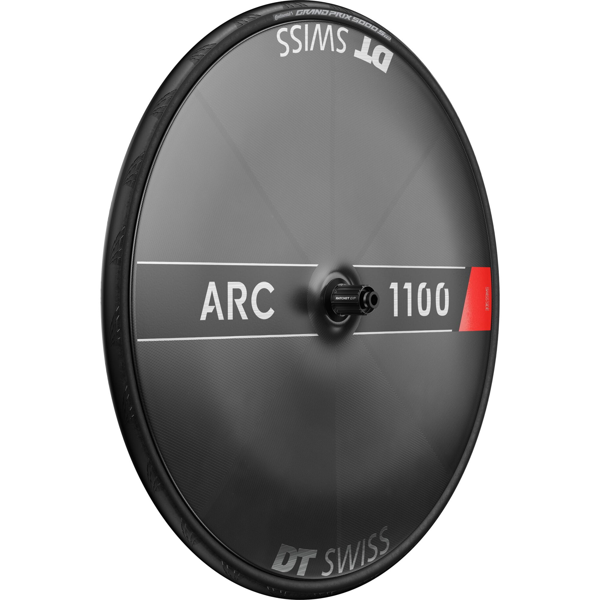 DT Swiss ARC 1100 DICUT disc, disc brake WTS, carbon clincher 20 mm rim, rear with tyre