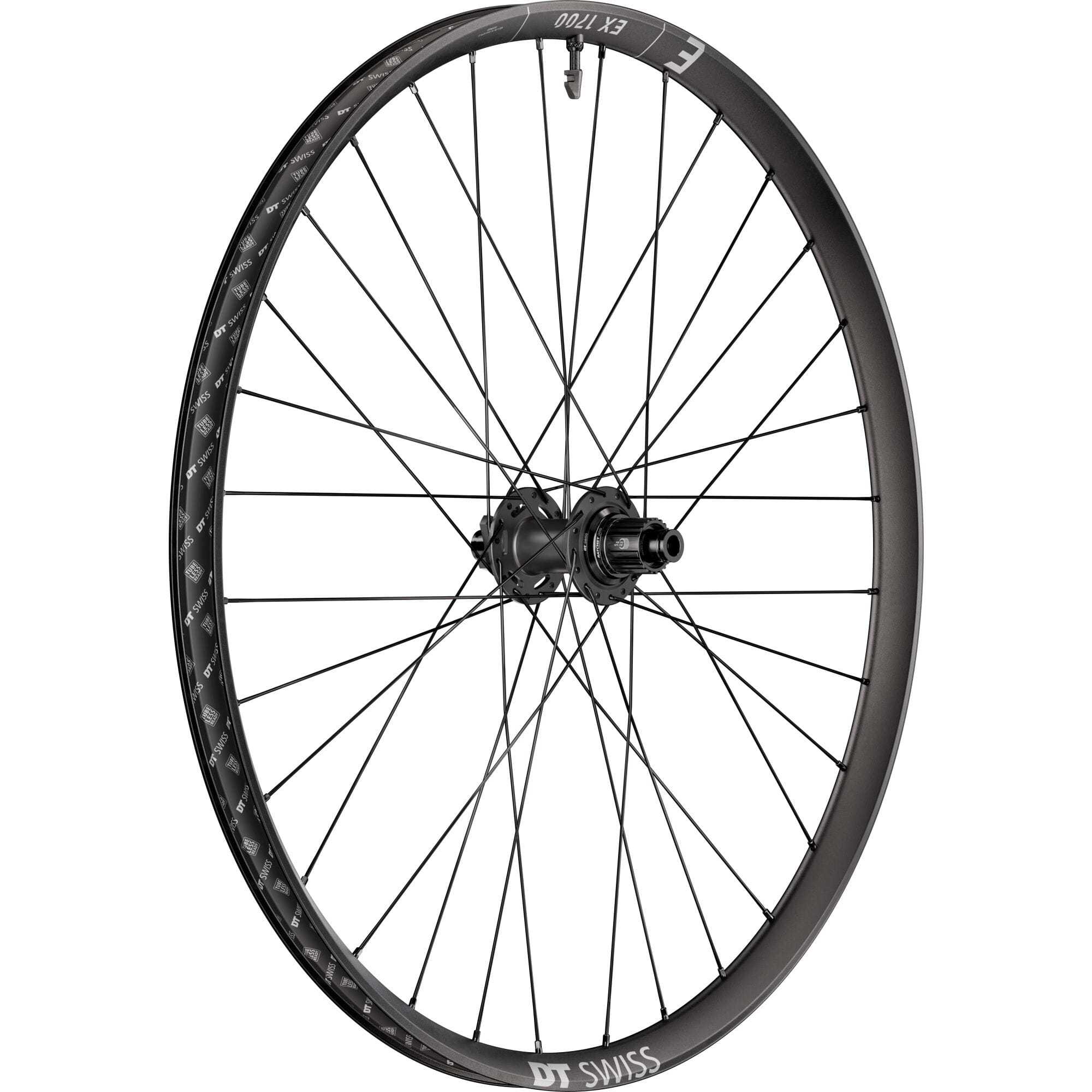 DT Swiss EX 1700 29-inch rear wheel with 30mm rim, BOOST 12x148mm axle, Micro Spline hub, mountain biking components