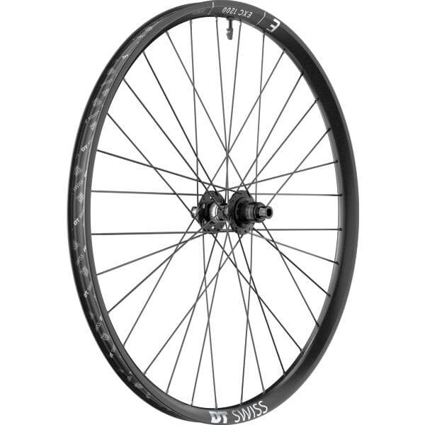 DT Swiss EXC 1200 29-inch rear mountain bike wheel with 30mm carbon rim, BOOST hub, and MICRO SPLINE/XD compatibility.