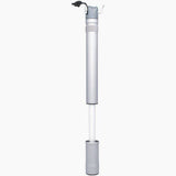 Truflo Air Switch Turbo CNC mini pump accessory with Presta valve, high volume and pressure, in grey finish.
