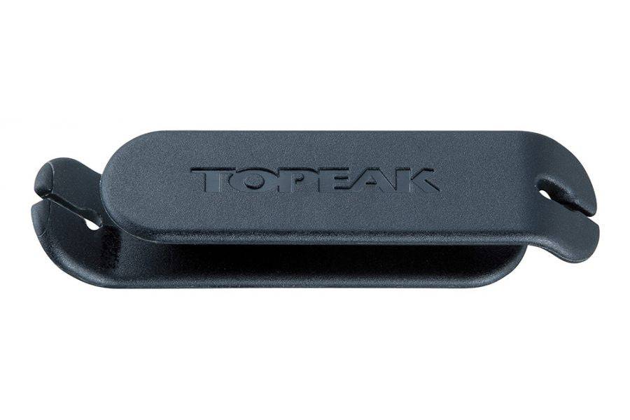 Black Topeak PanoBike cable tidy accessory for bikes, keeps cables organized and prevents tangles efficiently.