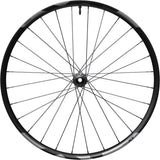 Shimano Deore XT M8200 27.5-inch front wheel with 15x110mm E-Thru axle and center lock disc for mountain bikes.